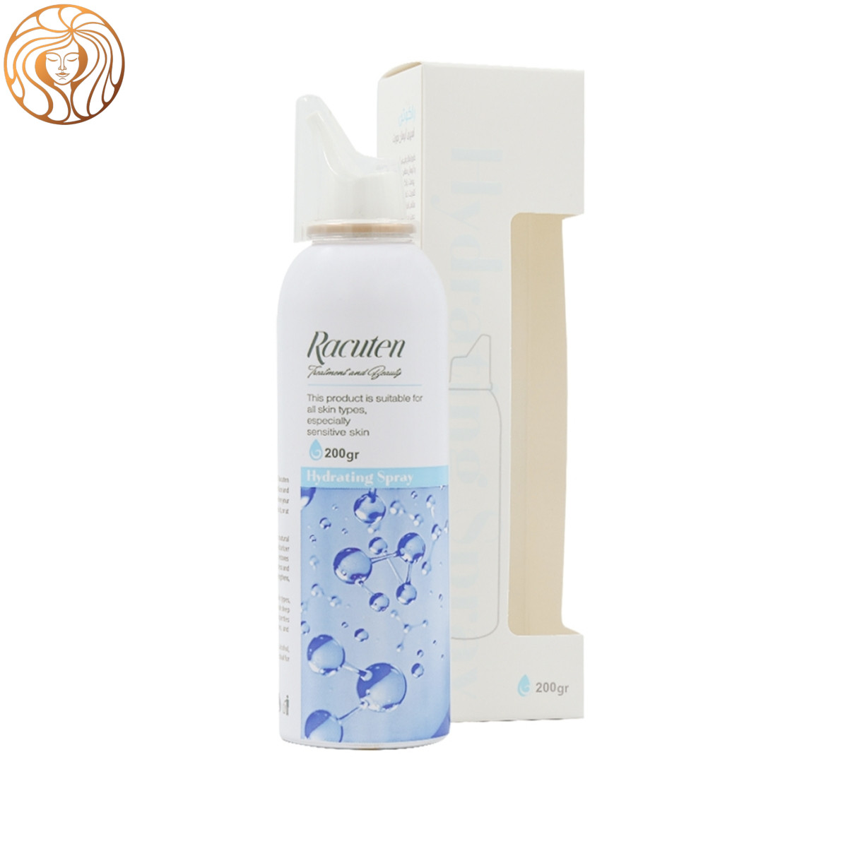 اسپری آبرسان صورت راکوتن مناسب انواع پوست وزن 200 گرم