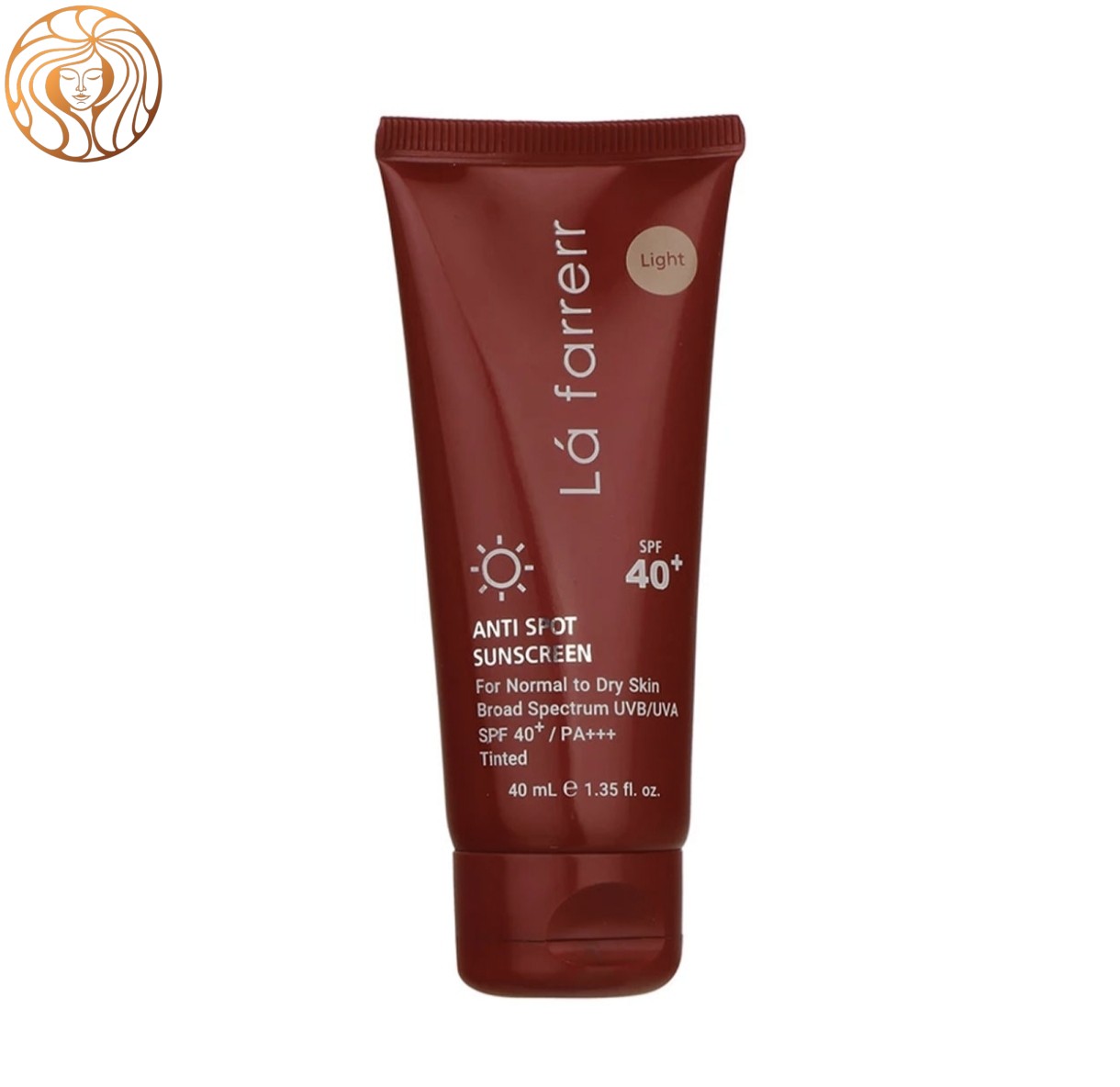 کرم ضد آفتاب و ضد لک رنگی لافارر مدل SPF40 مناسب پوست نرمال و خشک حجم 40 میلی لیتر