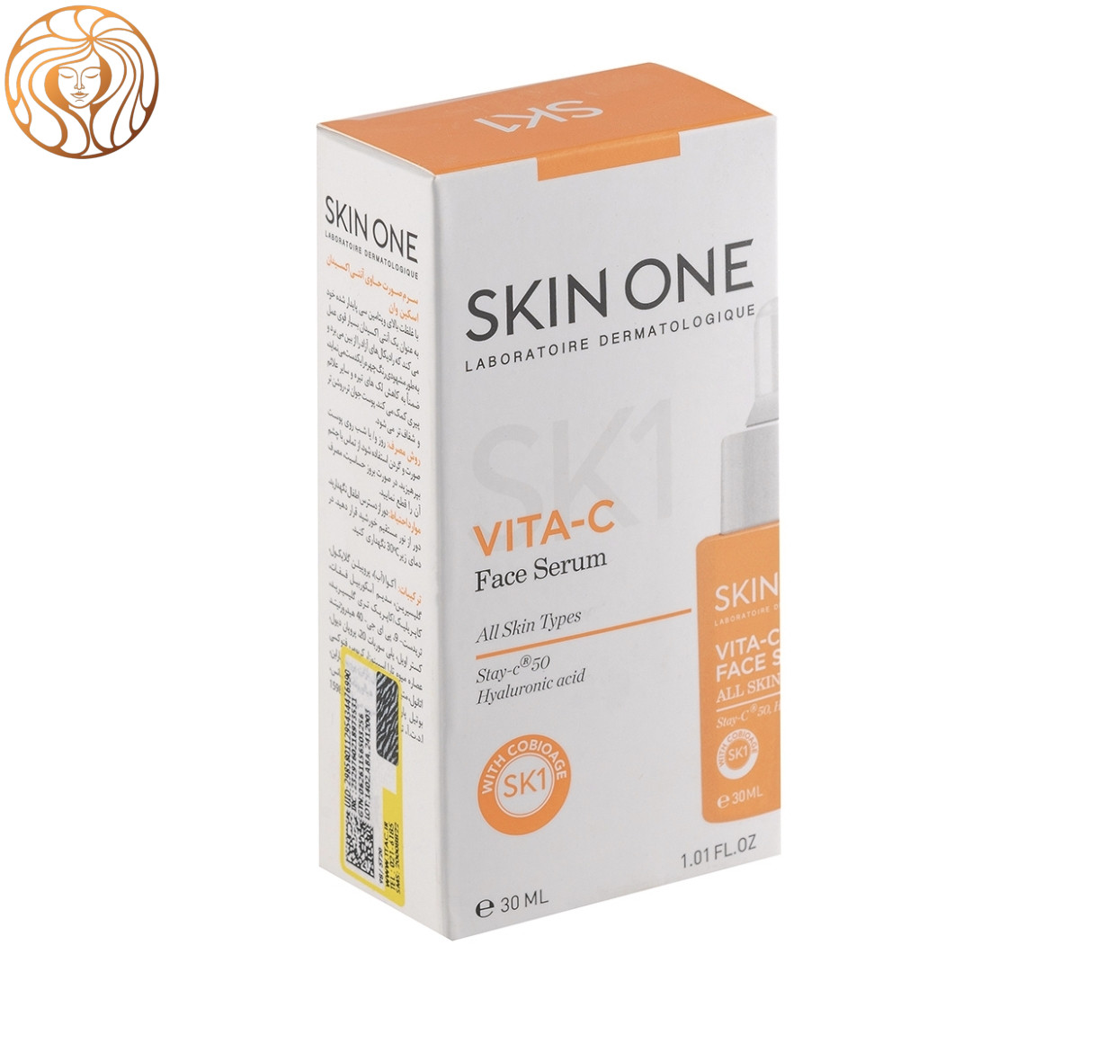 سرم صورت مدل Vit C مناسب انواع پوست حجم 30 میلی لیتر اسکین وان