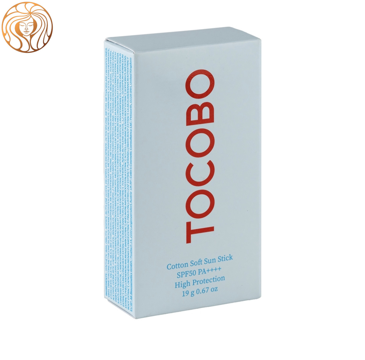 ضد آفتاب استیکی توکوبو اصل با SPF 50 حاوی عصاره پنبه کتان وزن 19 گرم