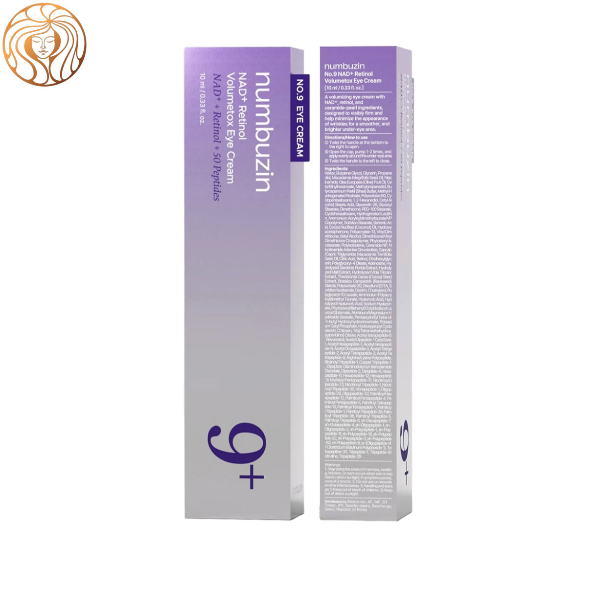 کرم دور چشم NAD و رتینول شماره 9 نامبوزین