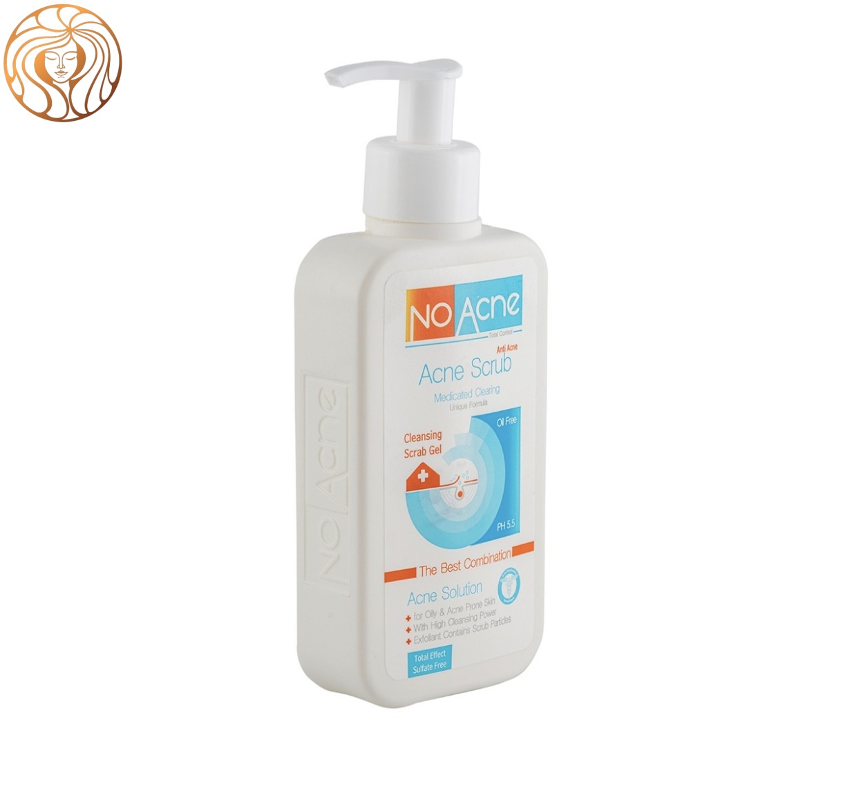 ژل اسکراب لایه بردار نوآکنه مدل Acne Solution مناسب پوست چرب و جوش دار حجم 235 میلی لیتر
