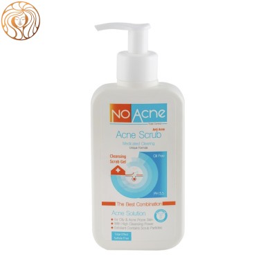 ژل اسکراب لایه بردار نوآکنه مدل Acne Solution مناسب پوست چرب و جوش دار حجم 235 میلی لیتر