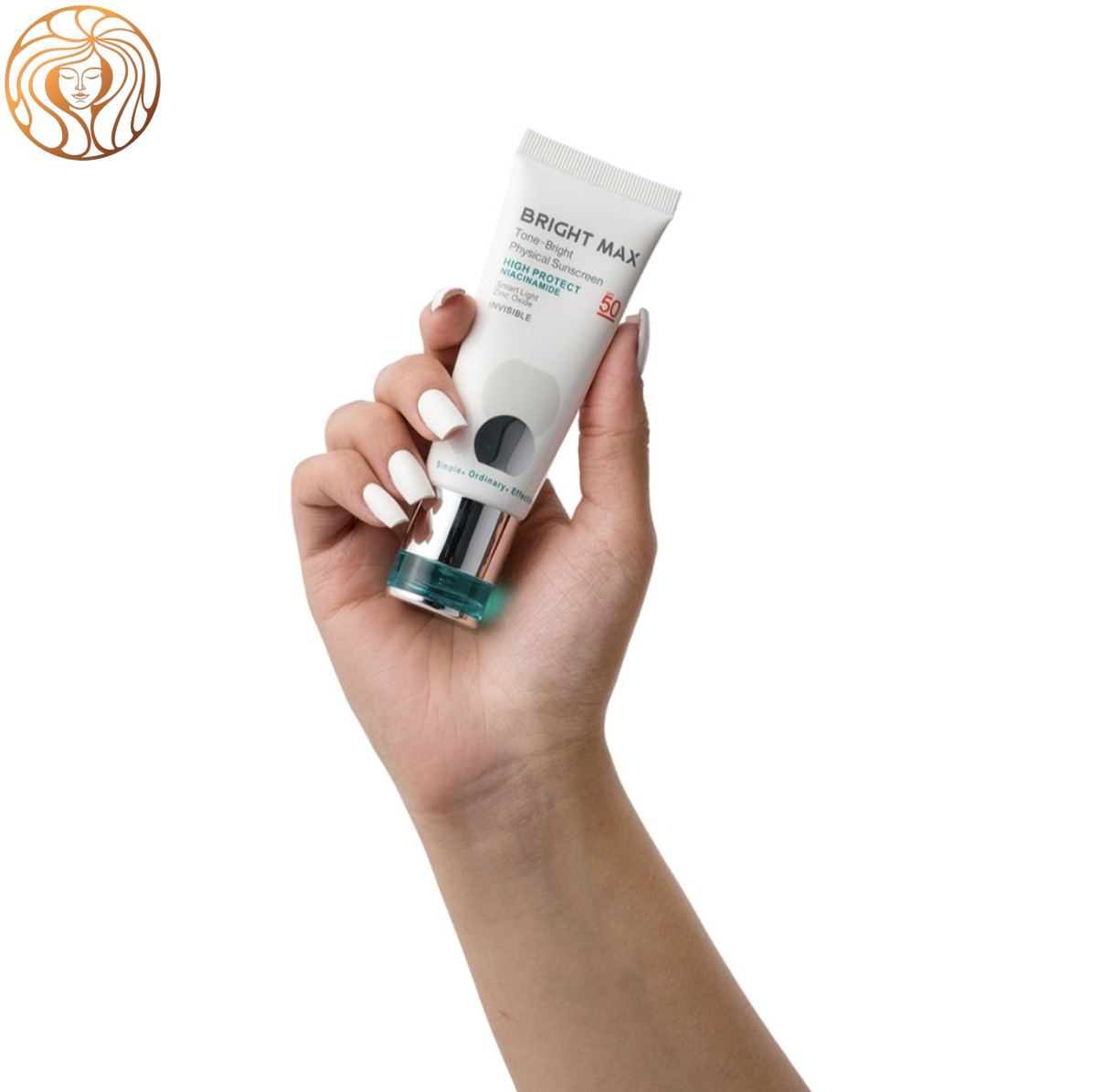 ضد آفتاب فیزیکال بی رنگ برایت مکس مدل Tone Bright با SPF 50 حجم 40 میلی لیتر